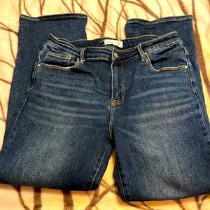 Size 13 Risen jeans flat leg EUC